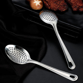 Stainless Steel Strainer Spoon Kitchen Colander Spoon Spoon Filter Strainer Food ScoopPerforated Skimmer Colander M0E8 Alodia Store