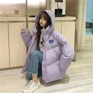 2023 women's parka coat fashion basic cotton down jacket winter Alodia Store