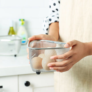 1pc Stainless Steel Triangle Sink Drain Basket Kitchen Triangle Filter Basket Fruit and Vegetable Storage Drain Rack Basket Alodia Store
