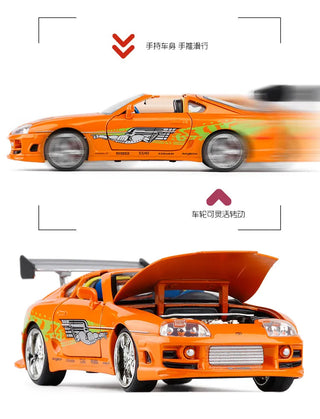 Fast and Furious Brian’s 1995 Toyota Supra High Simulation Diecast Metal Alloy Model Car kids Toy Gift Collection J187 Alodia Store
