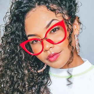 1Pc Anti Blue Light Blocking Cat Eye Oculos Mujer Glass Women Brand Fashion Designer Optical Eyeglasses Frame Classic Eyewear Alodia Store
