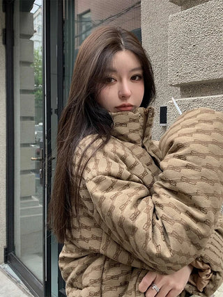 Thick Vintage baggy Down Jacket Alodia Store
