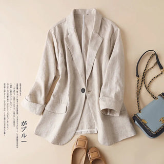 Sleeve Casual Blazers Jacket Alodia Store