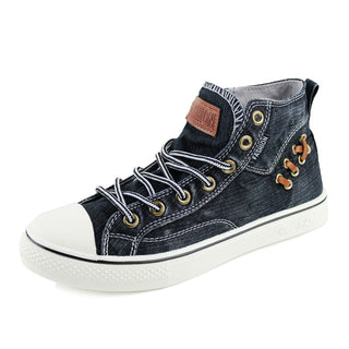 Denim Fashion Sneakers Women's Sneakers Thick Sole Ladies Brand Shoes Plus Size 42 ZHK040 alodia store