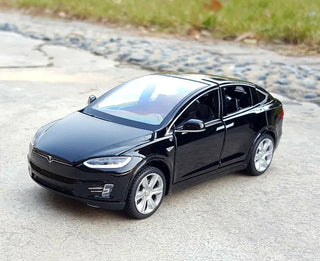 1:32 Tesla Model-X Alloy Car Diecast Sound And Light Pull Back Model Toy Vehicle Metal Car Simulation Alodia Store