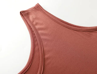 3XL-6XL  Modal Bamboo Fiber Thin Nightdress 2023 Sleeveless Nightgown Alodia Store