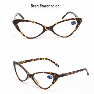 Women Cat Eye Reading Glasses Anti Blue Light Magnifying Computer Glasses Clear Lens Black Leopard Frame Plus Reading Glasses Alodia Store