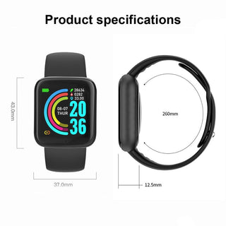 Smart Watch Kids Bluetooth Fitness Tracker Macaron Smartwatch for Men Women Blood Pressure Smart Bracelet for Android IOS Alodia Store