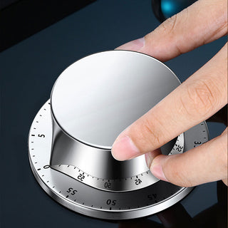 Stainless Steel Kitchen Timer with Magnetic Base Manual Mechanical Cooking Timer Countdown Cooking Tools KitchenTimer Alodia Store