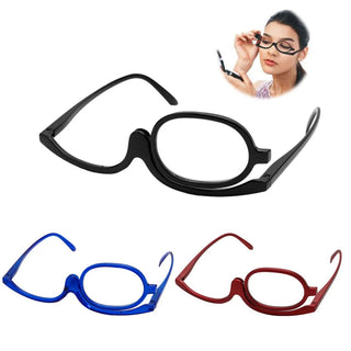 Women Magnifying Glasses Makeup Reading Glass Folding Eye Make Up Reading Glass PC Frame +1.0~+4.0 Resin Lens gafas de sol Alodia Store