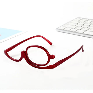 Women Magnifying Glasses Makeup Reading Glass Folding Eye Make Up Reading Glass PC Frame +1.0~+4.0 Resin Lens Alodia Store