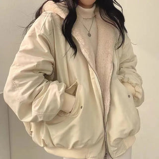 2023 women's parka coat fashion basic cotton down jacket winter Alodia Store