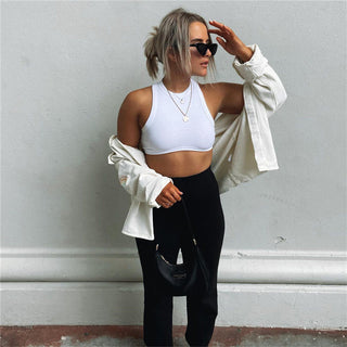 Summer Slim Short Top Sexy Harajuku sweatshirt Breathable new alodia store