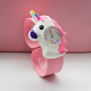 Cute Kids Watch Girl Pink Silicone Kawaii Cartoon Unicorn Dinosaur Tiger Arabic Digital Boy Quartz Wrist Watches Children Reloj Alodia Store