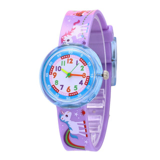 Cartoon bee flower watch children fashion casual unicorn pony kids quartz watches for student boys girls clock girl watch Alodia Store