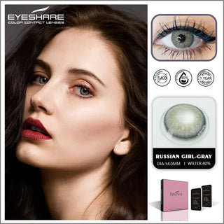 EYESHARE Eye Contacts 1pair YUCCA Series Gray Color Lenses Colored Contact Lens Beauty Eyes Cosmetic Eyecontact Contactlen Alodia Store