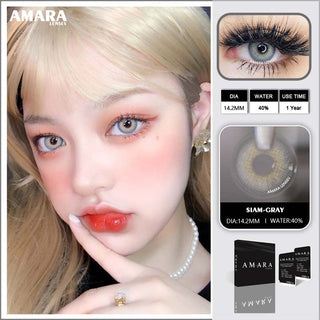 AMARA 1 Pair Color Contact Lenses for Eyes Natural Brown Lenses Beauty Fashion Monet lense Blue Lenses Green Eye Contact Alodia Store