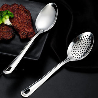 Stainless Steel Strainer Spoon Kitchen Colander Spoon Spoon Filter Strainer Food ScoopPerforated Skimmer Colander M0E8 Alodia Store