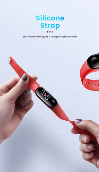 M3 Kids Digital Watches Adjustable Silicone Strap Waterproof Children's Watch Boys Sports Wrist Electronic Smart Watch For Kids Alodia Store