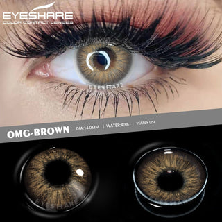 EYESHARE Eye Contacts 1pair YUCCA Series Gray Color Lenses Colored Contact Lens Beauty Eyes Cosmetic Eyecontact Contactlen Alodia Store