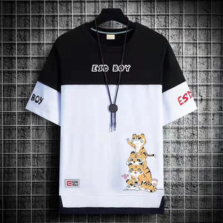 2022 New Men's T Shirts Japan Fashion Short Sleeve T Shirts Men Casual Summer Men Clothing Harajuku Print Graphic T Shirts Men Alodia Store