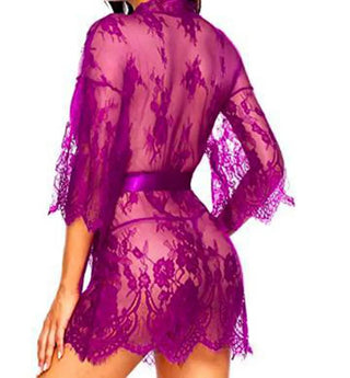 Women's Robe Lace Bridesmaid Gown Sexy Alodia Store