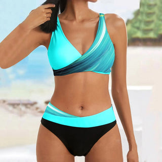 Vintage Print Bandeau Swimsuit Woman Sexy Alodia Store