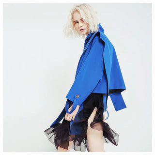 DEAT 2023 Autumn Women's Coat New Fashion Turn-down Collar Solid Alodia Store