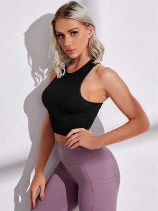 Ribbed Tank Top Women 2023 Summer Casual Fitness alodia store
