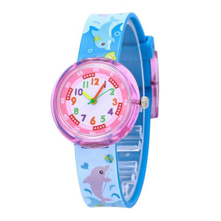 Cartoon bee flower watch children fashion casual unicorn pony kids quartz watches for student boys girls clock girl watch Alodia Store