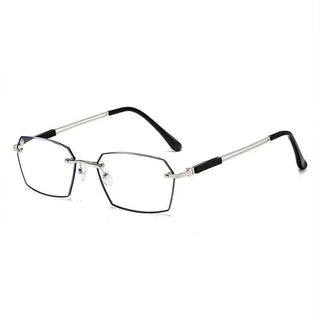 Anti-Blue Light Reading Glasses Metal High Definition Frame Eye Protection Ultra Light Office Eyeglasses Eyewear For Men Women Alodia Store