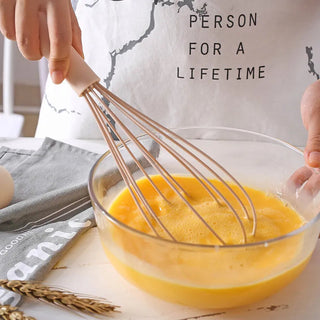 Manual Egg Beater Pp Handle Egg Blender Handheld Silicone Stainless Steel Stirring Rod Household Kitchen Baking Tools Alodia Store