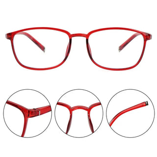 Ultralight PC Frame Reading Glasses Anti Blue Rays Eyeglasses High-definition Reduces Eye Strain Flat Mirror Eyewear +1.0~+4.0 Alodia Store