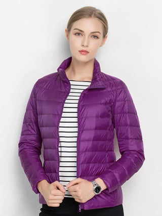 Women Winter Coat 2023 New Ultra Light White Duck Down Alodia Store