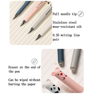 30 Pcs/set 0.35mm Kawaii Erasable Pens for Writing Notebooks Girls Cute alodia store