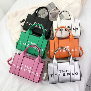 Women Tote Bag Contrast Letters Fashion Ladies Alodia Store
