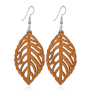 Wooden Vintage Earrings For Women Bohemian Style  Geometric Wood Earrings 2022 Trendy Retro Rattan Earrings Statement Jewelry Alodia Store