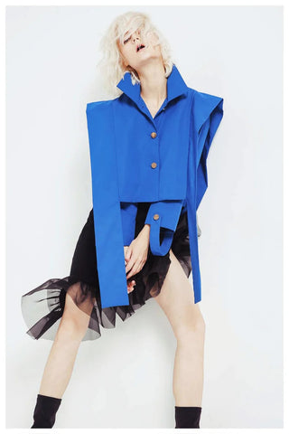 DEAT 2023 Autumn Women's Coat New Fashion Turn-down Collar Solid Alodia Store