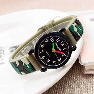 camouflage silicone strap quartz watches children kids students digital cool waterproof clocks Alodia Store