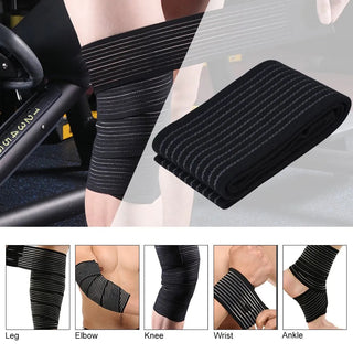 1Pcs Elastic Compression Knee Bandages Fitness Pressurized Straps for Gym Weight Lifting Squats Leg Compression Training Wraps Alodia Store