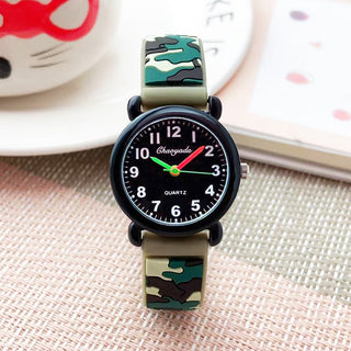 camouflage silicone strap quartz watches children kids students digital cool waterproof clocks Alodia Store