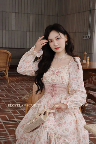 pink floral dress Alodia Store