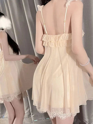 Nightgown Sleepwear Lingerie Dress Spaghetti Strap Alodia Store