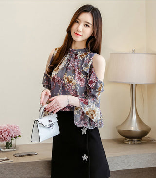 2023 Womens Sleeve Butterfly Sleeve Chiffon alodia store