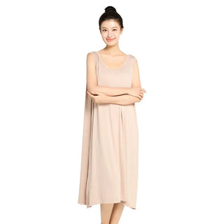 3XL-6XL  Modal Bamboo Fiber Thin Nightdress 2023 Sleeveless Nightgown Alodia Store
