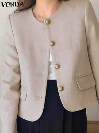 VONDA Women Elegant Blazer 2023 Alodia Store