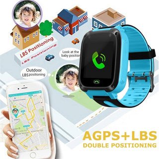 Kids Smart Watch Waterproof Touch Screen Video Camera Sim Card Call Phone S4 Smartwatch with Light GPS Locator For IOS Android Alodia Store