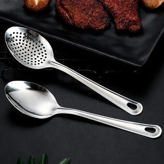 Stainless Steel Strainer Spoon Kitchen Colander Spoon Spoon Filter Strainer Food ScoopPerforated Skimmer Colander M0E8 Alodia Store