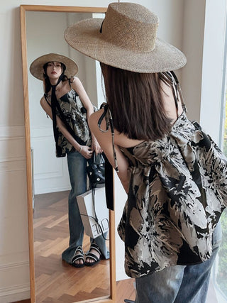 Camis Flower Tee tops alodia store