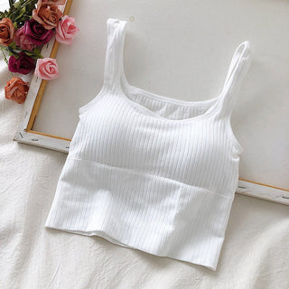 Elasticity TShirt Backless Camisole Female alodia store